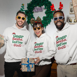 クリスマスおもしろい引用文フード付きスウェットシャツ パーカ