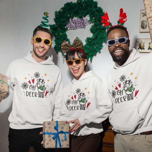 クリスマスおもしろい引用文フード付きスウェットシャツ パーカ