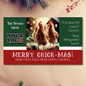 クリスマスおもしろい引用文卵カートン包装ロゴかわいい 長方形シール