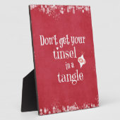 クリスマスおもしろい引用文 フォトプラーク (側面)