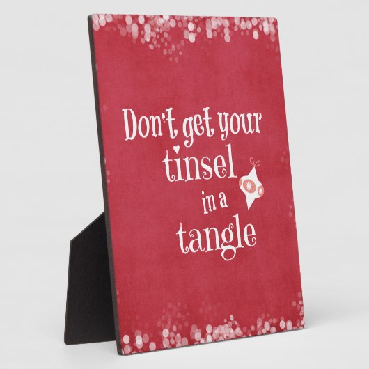 クリスマスおもしろい引用文 フォトプラーク (側面)