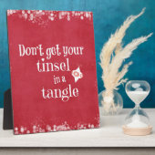 クリスマスおもしろい引用文 フォトプラーク (側面)