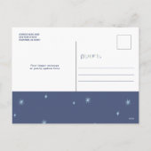 クリスマスおもしろい後期の家族写真 シーズンポストカード (裏面)