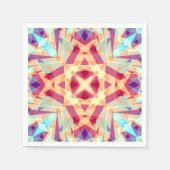 クリスマスおもしろい明るい明るいパタすてきーンモダン スタンダードカクテルナプキン (正面)