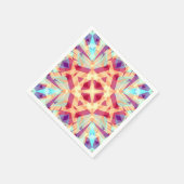 クリスマスおもしろい明るい明るいパタすてきーンモダン スタンダードカクテルナプキン (角)