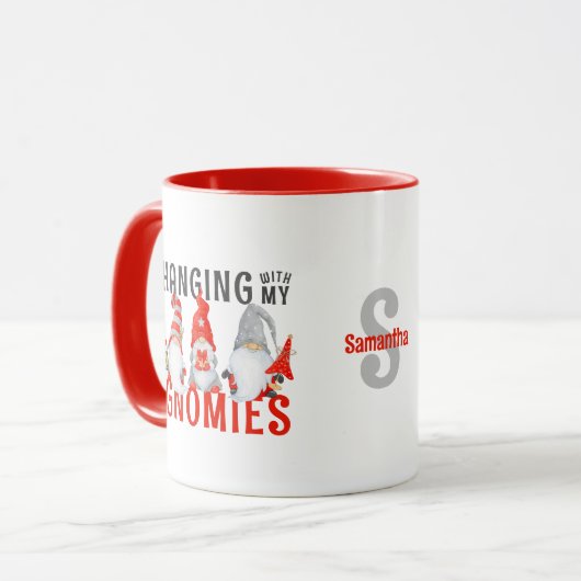 クリスマスおもしろい格言ズパーソナライズされたホリデイ マグカップ (正面左)