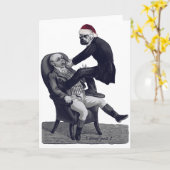 クリスマスおもしろい歯科医 カード (黄色い花)
