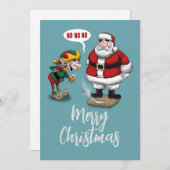 クリスマスおもしろい漫画 シーズンカード (正面/裏面)