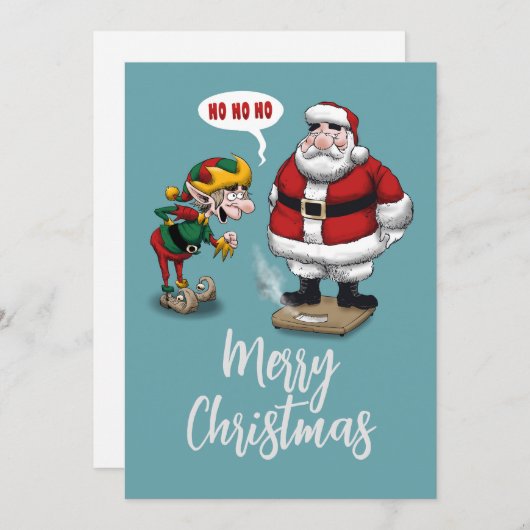 クリスマスおもしろい漫画 シーズンカード (正面/裏面)