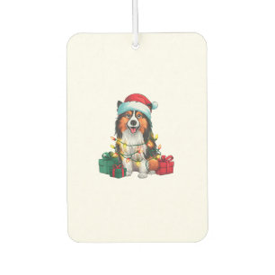 クリスマスおもしろい照明サンタハットタマスカンドッグクリスチム カーエアーフレッシュナー