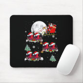 クリスマスおもしろい照明ツリーサンタライディングタコChri マウスパッド (マウス)