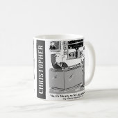 クリスマスおもしろい用の2つの法律漫画 コーヒーマグカップ (正面右)