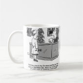 クリスマスおもしろい用の2つの法律漫画 コーヒーマグカップ (左)