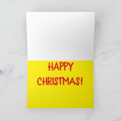 クリスマスおもしろい訪問マンガのジョーク シーズンカード (内部)