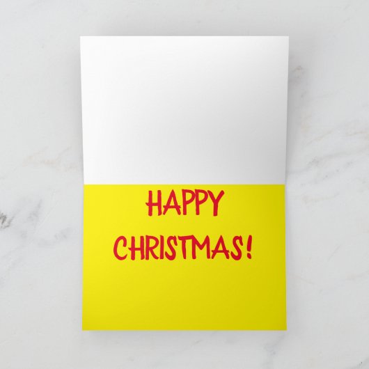 クリスマスおもしろい訪問マンガのジョーク シーズンカード (内部)