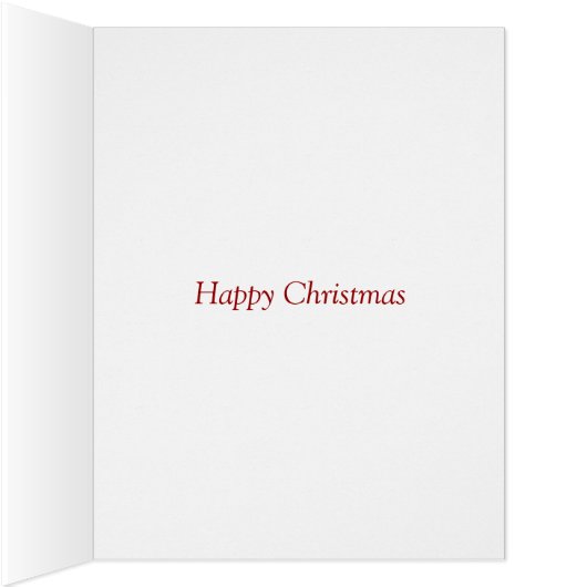 クリスマスおもしろい詩ロビンとクリスマスツリーのビッグカード (内側(右))