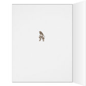 クリスマスおもしろい詩ロビンとクリスマスツリーのビッグカード (内側(左))