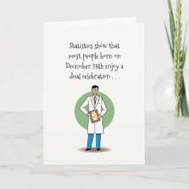 クリスマスおもしろい誕生日 シーズンカード