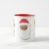 クリスマスおもしろい顔マグカップ マグカップ (中央)