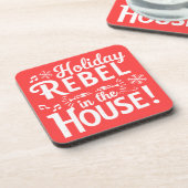 クリスマスおもしろい飲料用コースター コースター (左側)