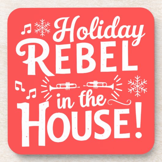 クリスマスおもしろい飲料用コースター コースター (正面)