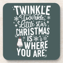 クリスマスおもしろい飲料用コースター