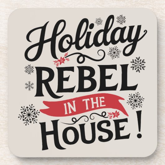 クリスマスおもしろい飲料用コースター コースター (正面)