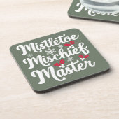 クリスマスおもしろい飲料用コースター コースター (左側)