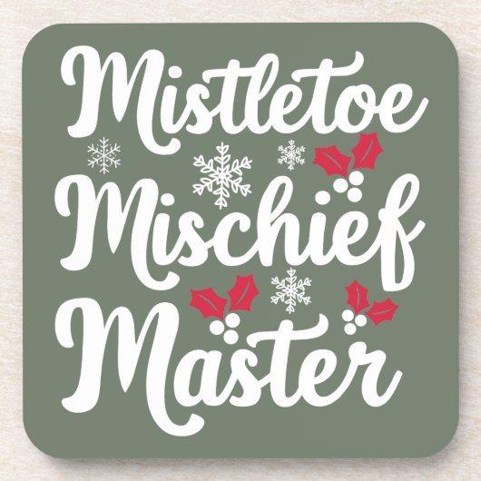 クリスマスおもしろい飲料用コースター コースター (正面)