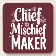 クリスマスおもしろい飲料用コースター