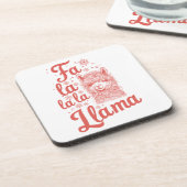 クリスマスおもしろい飲料用コースター コースター (左側)