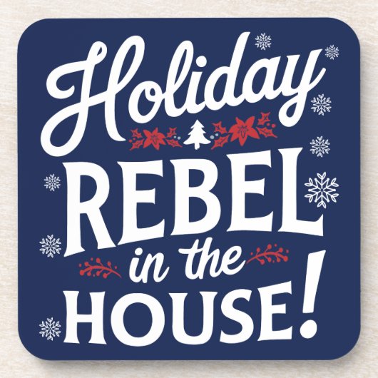 クリスマスおもしろい飲料用コースター コースター (正面)