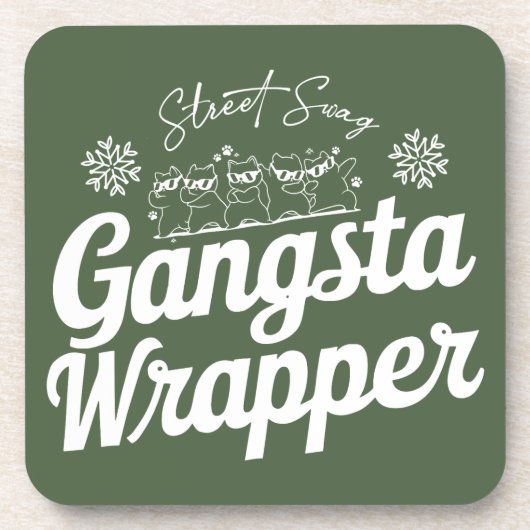 クリスマスおもしろい飲料用コースター コースター (正面)