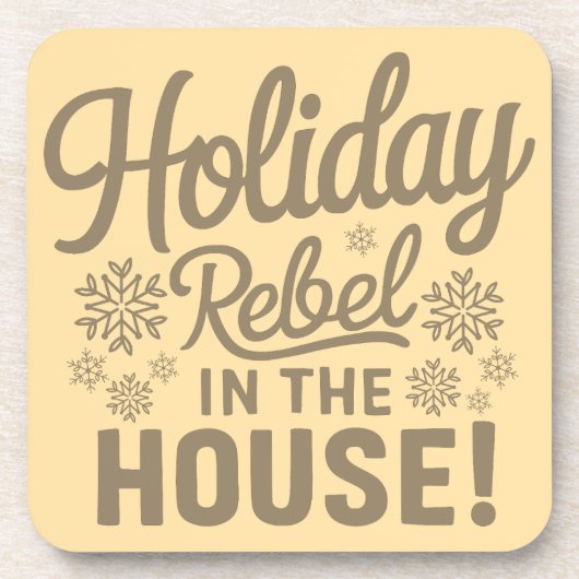 クリスマスおもしろい飲料用コースター コースター (正面)