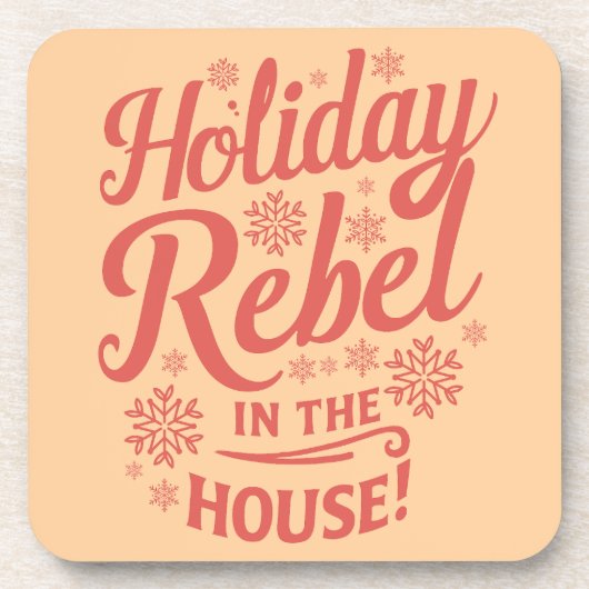 クリスマスおもしろい飲料用コースター コースター (正面)