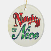 クリスマスおもしろい飾り セラミックオーナメント (左)