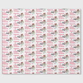 クリスマスおもしろい魚釣り♫♥ナマズのクリスマス金ゴールド ラッピングペーパー (フラット)