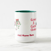 クリスマスおもしろい魚釣り♫♥ナマズのクリスマス マグカップ (中央)