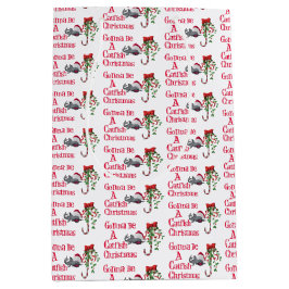 クリスマスおもしろい魚釣り♫♥ナマズのクリスマス ミディアムペーパーバッグ