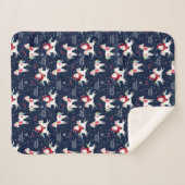 クリスマスおもしろい シェルパブランケット (正面(横))