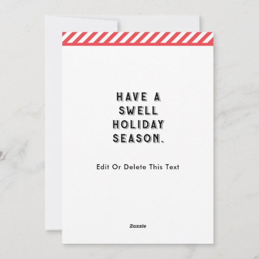 クリスマスおもしろい シーズンカード (裏面)