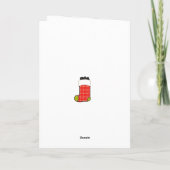 クリスマスおもしろい シーズンカード (裏面)