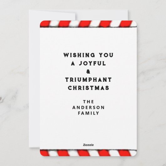 クリスマスおもしろい シーズンカード (裏面)