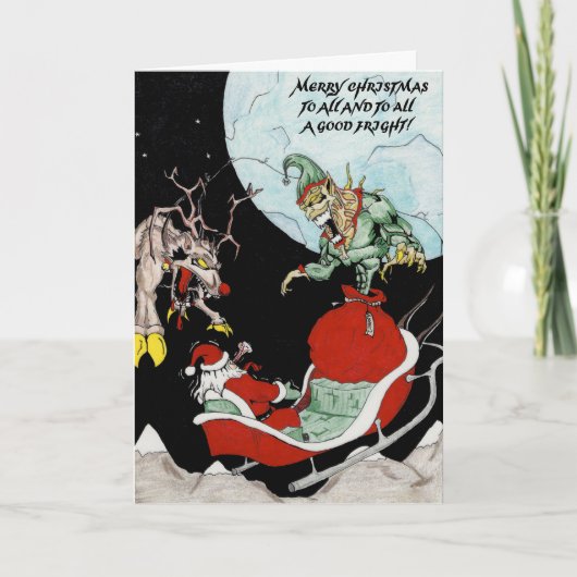 クリスマスおもしろい シーズンカード (正面)