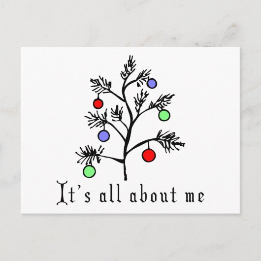 クリスマスおもしろい シーズンポストカード (正面)