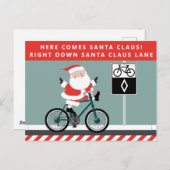 クリスマスおもしろい シーズンポストカード (正面/裏面)