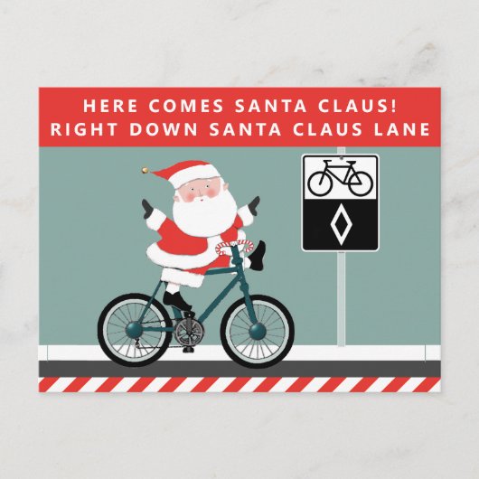 クリスマスおもしろい シーズンポストカード (正面)