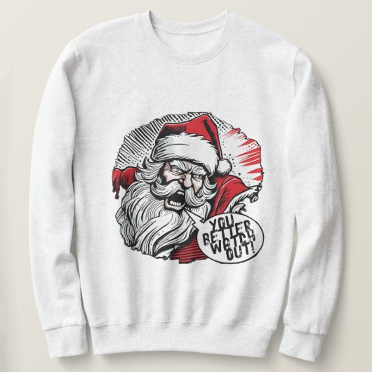 クリスマスおもしろい スウェットシャツ (デザイン正面)