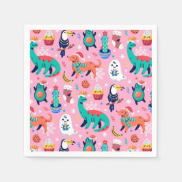 クリスマスおもしろい スタンダードカクテルナプキン