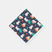 クリスマスおもしろい スタンダードカクテルナプキン (角)